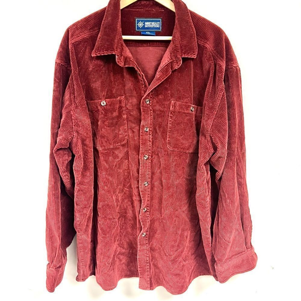 Northeast outfitters rust red colored Button Up Shirt Size XXL